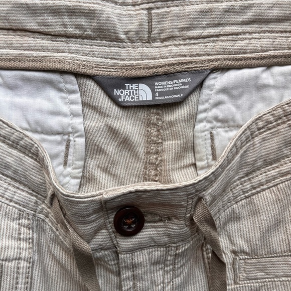 The North Face  :: Linen Beige and White Striped Shorts :: Size 4 - Picture 10 of 12